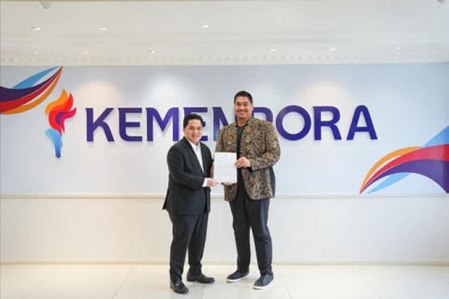 Erick Thohir bersama Dito Ariotedjo. (instagram erickthohir)